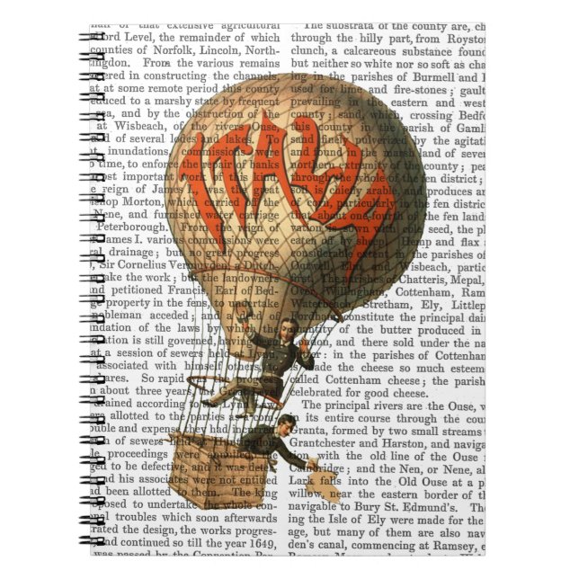 Caderno Espiral Italia Hot Air Balloon (Frente)
