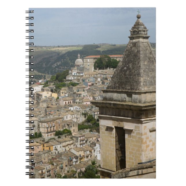 Caderno Espiral ITÁLIA, Sicília, RAGUSA IBLA: Visualização e Papai (Frente)
