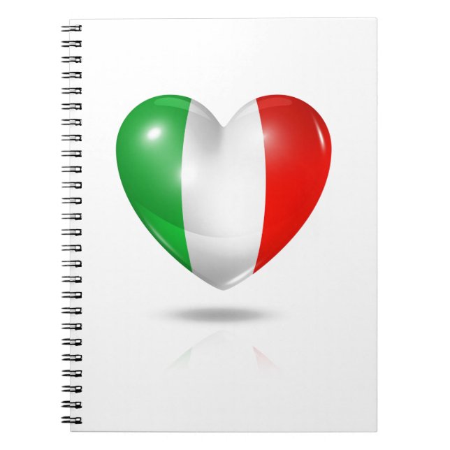 Caderno Espiral Italiano Amore Heart - Notebook (Frente)