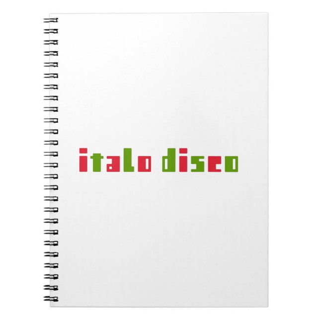CADERNO ESPIRAL ITALO DISCO (Frente)