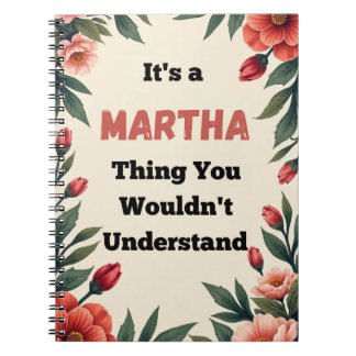 Caderno Espiral It's a Martha Thing You Wouldn't Understand