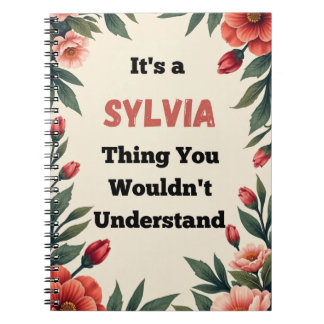 Caderno Espiral It's a Sylvia Thing You Wouldn't Understand