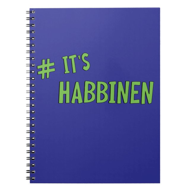 Caderno Espiral #It's Habbenin (Frente)