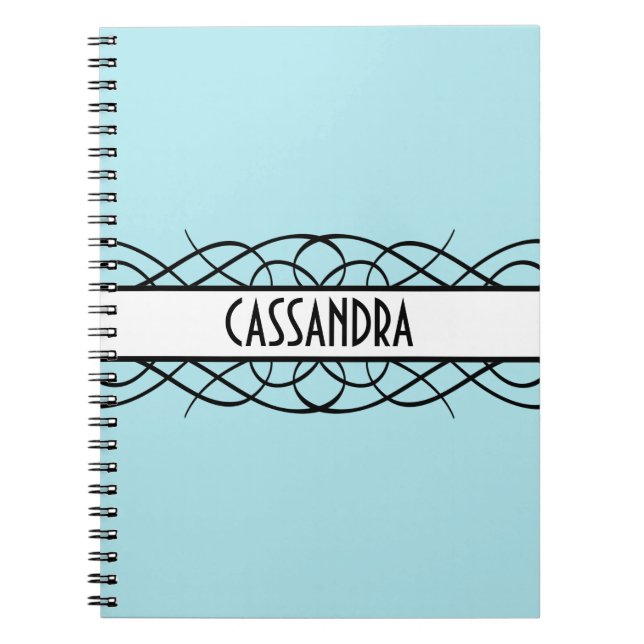 Caderno Espiral Ivory Deco Flourish (Frente)