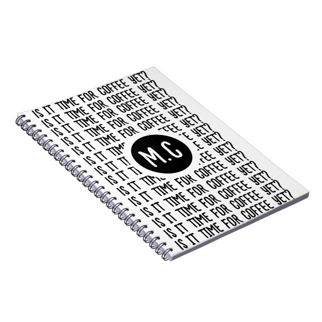 Caderno Espiral Já é hora do CAFÉ? (Lado Direito)