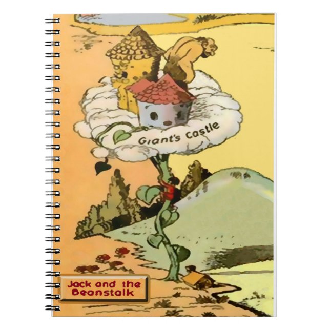 Caderno Espiral Jack e o notebook espiral Beanstalk (Frente)