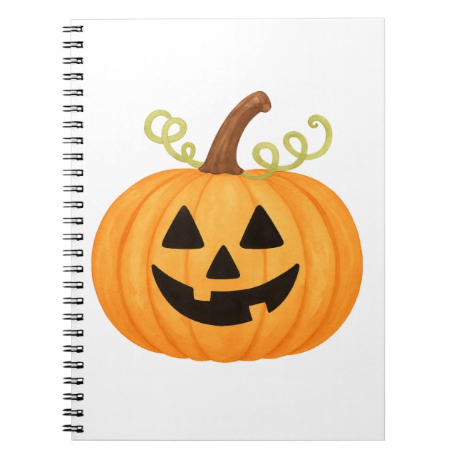 Caderno Espiral Jack-o-Lanterna Halloween (Frente)
