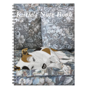 Caderno Espiral Jack Russell dormindo