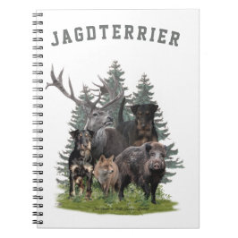Caderno Espiral Jagdterrier Sticker Travesseiro exterior Porta cop