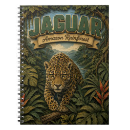 Caderno Espiral Jaguar Floresta Amazônica POPCUT