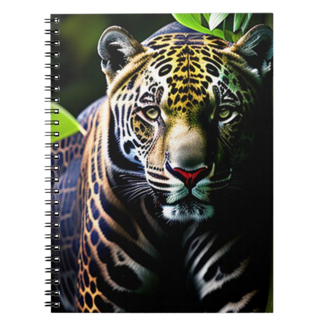 Caderno Espiral Jaguar - Predador Selvagem Aterrorizado (Frente)