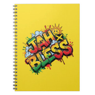 Caderno Espiral Jah Bless Reggae