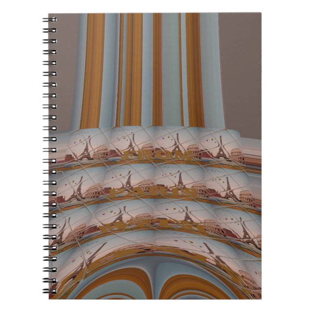 Caderno Espiral J'aime Paris (I Love Paris) (Frente)