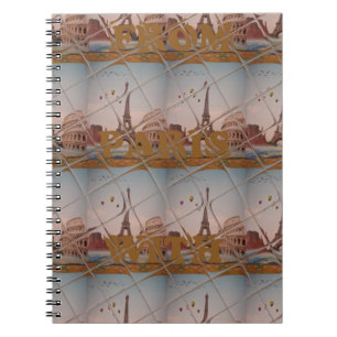 Caderno Espiral J'aime Paris ( I Love Paris )