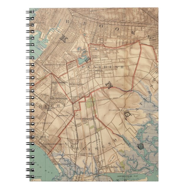 Caderno Espiral Jamaica Bay e Brooklyn (Frente)