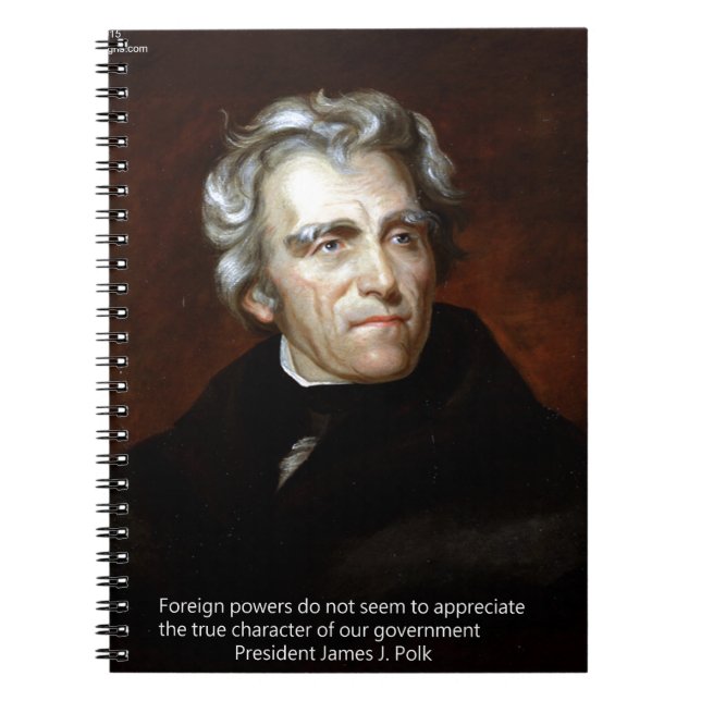 Caderno Espiral James K Polk E Citação (Frente)