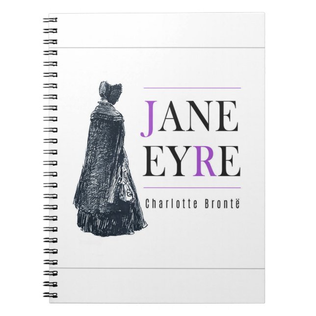 Caderno Espiral Jane Eyre em Cabo e Bonnet (Frente)