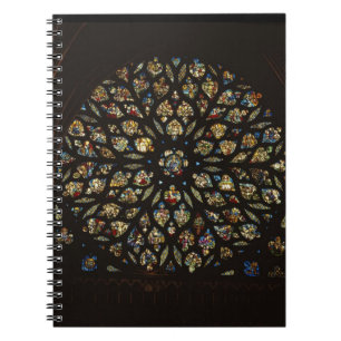 Caderno Espiral Janela cor-de-rosa acima da porta ocidental, com