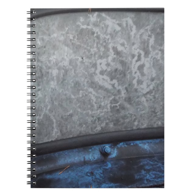 Caderno Espiral Janela de proteção de caminhão azul (Frente)