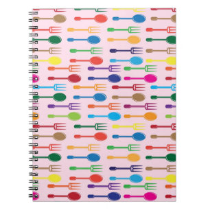 Caderno Espiral Jantando a textura