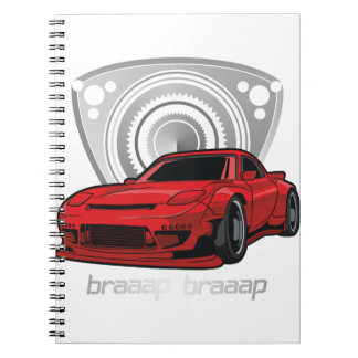 Caderno Espiral Japan Rotary Mazda RX7 BRAAP