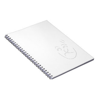 Caderno Espiral Japanese letter face notebook | へのへのもへじ