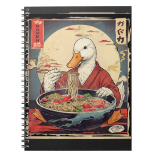 Caderno Espiral Japanese Ramen Duck Vintage Kimono for Teachers