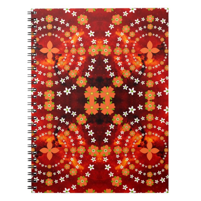 Caderno Espiral Jardim bonito Floral (Frente)