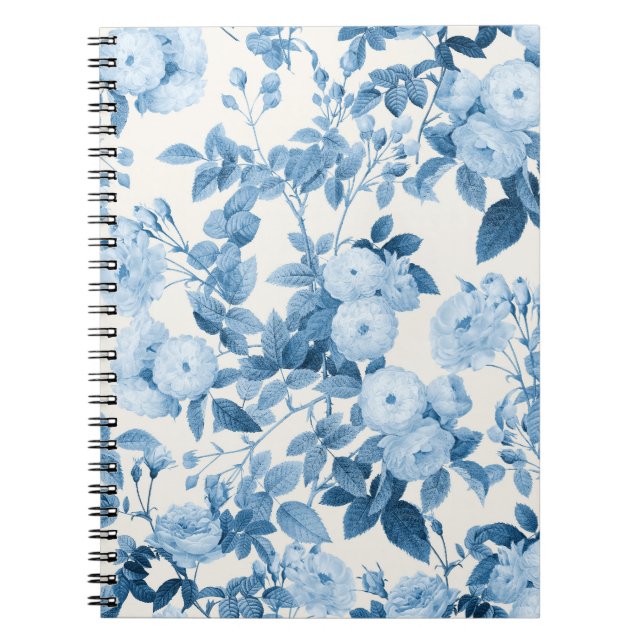 Caderno Espiral Jardim Botânico de Rosas Azuis (Frente)