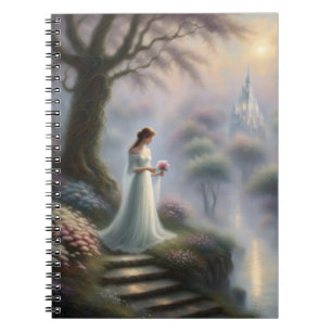 Caderno Espiral Jardim Castelo Encantado Com Princesa