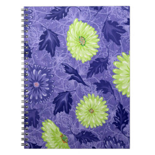 Caderno Espiral Jardim Daisy da Meia-Noite