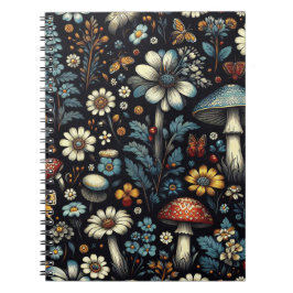 Caderno Espiral Jardim de Cottagecore