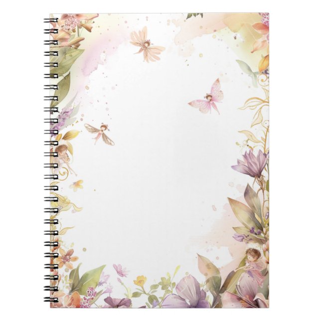 Caderno Espiral Jardim de Fadas (Frente)