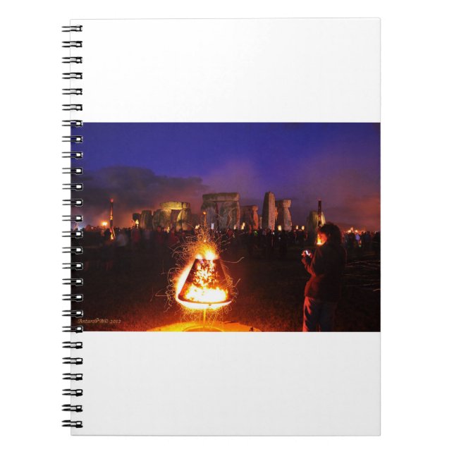 Caderno Espiral Jardim de Fogo (Frente)