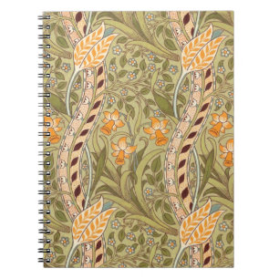 Caderno Espiral Jardim de Narcisos Flor Clássica Bota William Morr