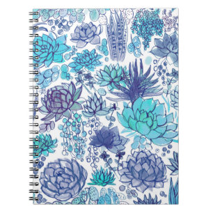 Caderno Espiral Jardim de Sucultura