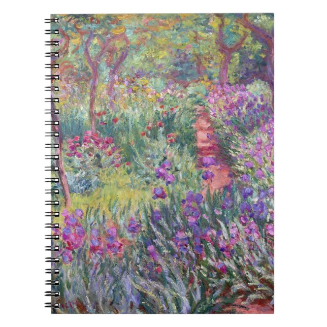 Caderno Espiral Jardim do Artista em Giverny por Claude Monet (Frente)