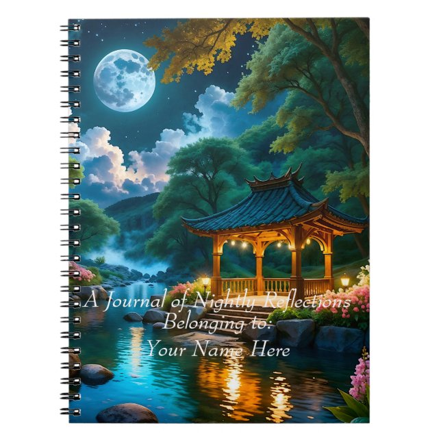Caderno Espiral Jardim do Notebook Quiet Night (3) (Frente)
