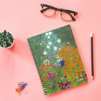 Caderno Espiral Jardim Flor | Gustav Klimt
