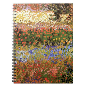 Caderno Espiral Jardim Flor, Vincent van Gogh.