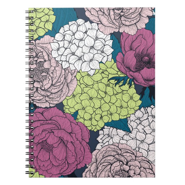 Caderno Espiral Jardim primavera (Frente)