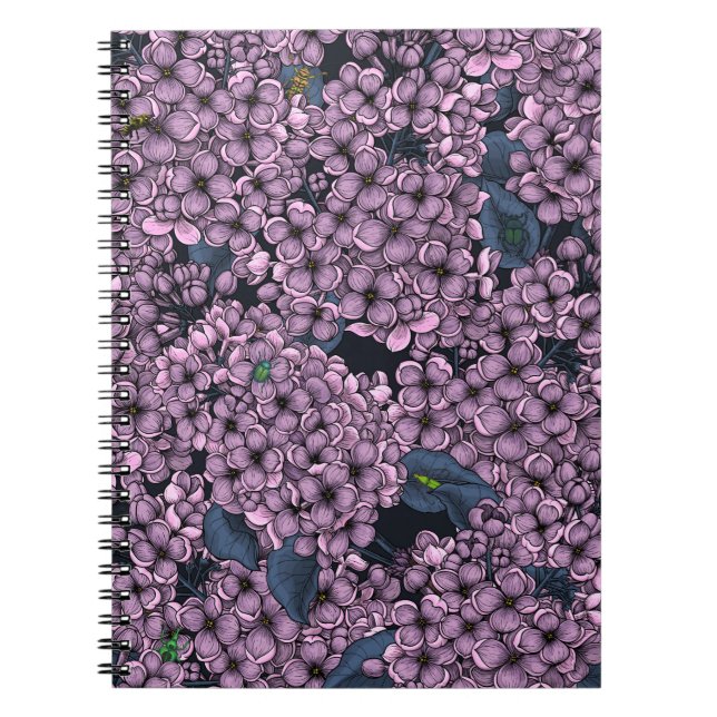 Caderno Espiral Jardim Violet Lilac (Frente)