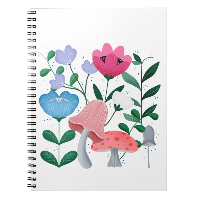 Caderno Espiral Jardim Whimsical (Frente)