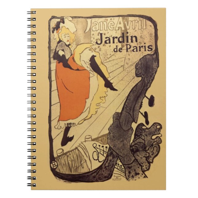 Caderno Espiral Jardin de Paris - Toulouse-Lautrec (Frente)