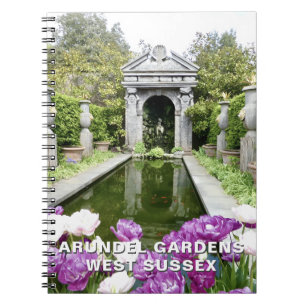 Caderno Espiral Jardins de Arundel em Primaveras, West Sussex