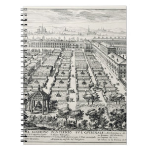 Caderno Espiral Jardins do Quirinale, 'de Li Giardini di ROM