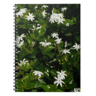 Caderno Espiral Jasmine Flowers Tropical Floral Botânica