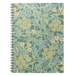 Caderno Espiral Jasmine Verde Amarelo por William Morris