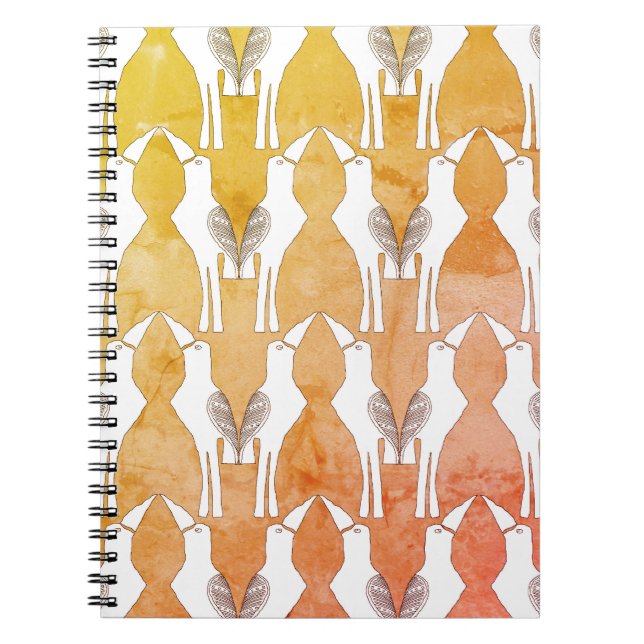 Caderno Espiral Javan Myna Bird - Notebook decorativo (Frente)