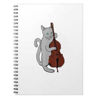 Caderno Espiral Jazz Cat Brincando De Cabeça Eeta Legal Homens Mus